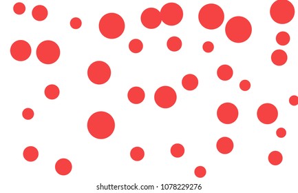 Many Stylish, Modern Classy and Good Looking Pink Bubbles of Different Size on White Background