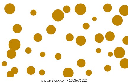 Many Stylish, Modern Classy and Good Looking Brown Bubbles of Different Size on White Background
