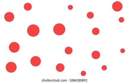 Many Stylish, Modern Classy and Good Looking Pink Bubbles of Different Size on White Background