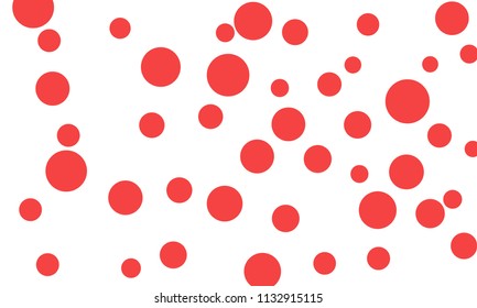 Many Stylish, Modern Classy and Good Looking Pink Bubbles of Different Size on White Background