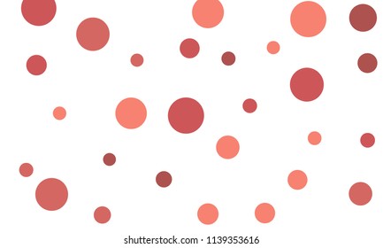 Many Stylish, Modern Classy and Good Looking Pink and Wine Red Bubbles of Different Size on White Background