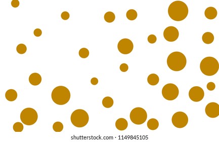 Many Stylish, Modern Classy and Good Looking Brown Bubbles of Different Size on White Background