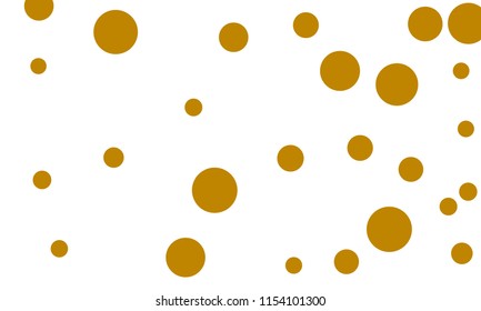 Many Stylish, Modern Classy and Good Looking Brown Bubbles of Different Size on White Background