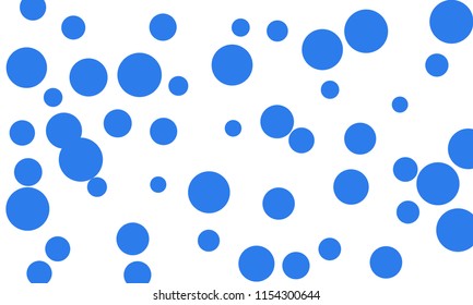 Many Stylish, Modern Classy and Good Looking Blue Bubbles of Different Size on White Background