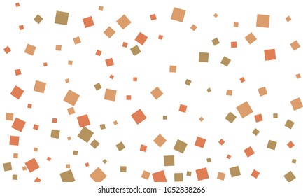 Many Stylish, Modern and Nice Looking Grey and Red Confetti of Different Size on White Background