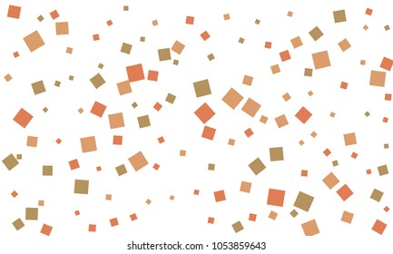 Many Stylish, Modern and Nice Looking Grey and Red Confetti of Different Size on White Background