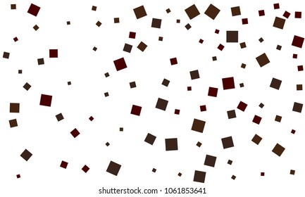 Many Stylish, Modern and Nice Looking Grey and Dark Red Confetti of Different Size on White Background