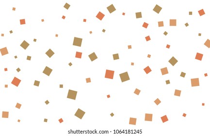 Many Stylish, Modern and Nice Looking Grey and Red Confetti of Different Size on White Background