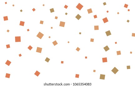 Many Stylish, Modern and Nice Looking Grey and Red Confetti of Different Size on White Background