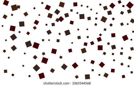 Many Stylish, Modern and Nice Looking Grey and Dark Red Confetti of Different Size on White Background