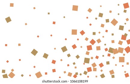 Many Stylish, Modern and Nice Looking Grey and Red Confetti of Different Size on White Background