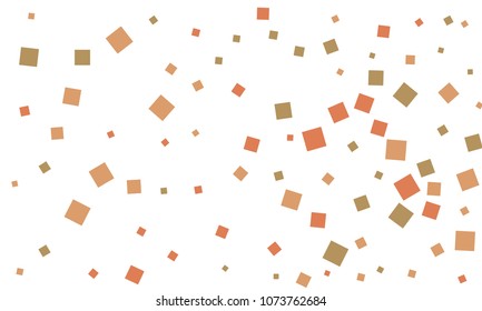 Many Stylish, Modern and Nice Looking Grey and Red Confetti of Different Size on White Background
