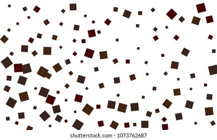 Many Stylish, Modern and Nice Looking Grey and Dark Red Confetti of Different Size on White Background