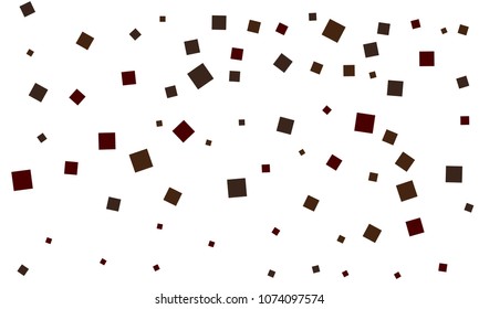 Many Stylish, Modern and Nice Looking Grey and Dark Red Confetti of Different Size on White Background