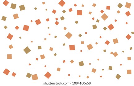 Many Stylish, Modern and Nice Looking Grey and Red Confetti of Different Size on White Background