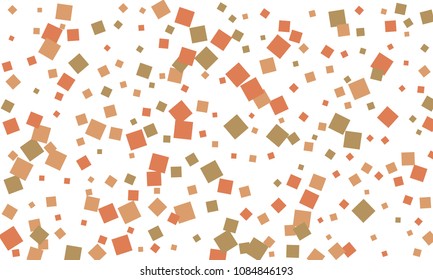Many Stylish, Modern and Nice Looking Grey and Red Confetti of Different Size on White Background