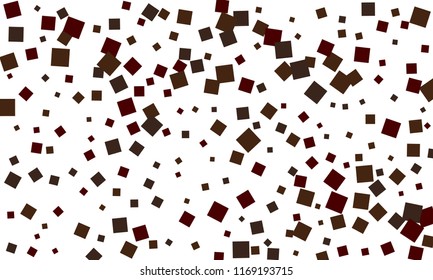 Many Stylish, Modern and Nice Looking Grey and Dark Red Confetti of Different Size on White Background
