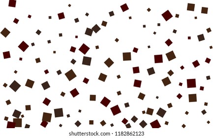 Many Stylish, Modern and Nice Looking Grey and Dark Red Confetti of Different Size on White Background