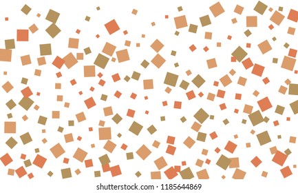 Many Stylish, Modern and Nice Looking Grey and Red Confetti of Different Size on White Background