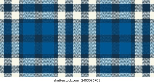 Many textile seamless plaid, repeat fabric tartan vector. Plain pattern texture check background in dark and white colors.