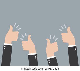 Many thumbs thumbs up
