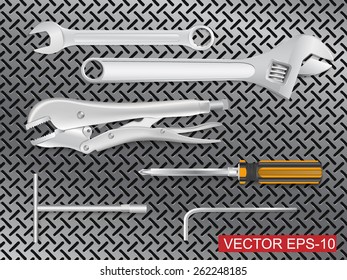 many tools.vector illustration 