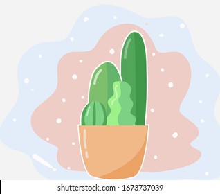 Many trees in abstract background 