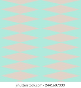 Many triangles in a row, pastel color, alternating between green and light brown, used as a background, fabric pattern, wallpaper pattern.
