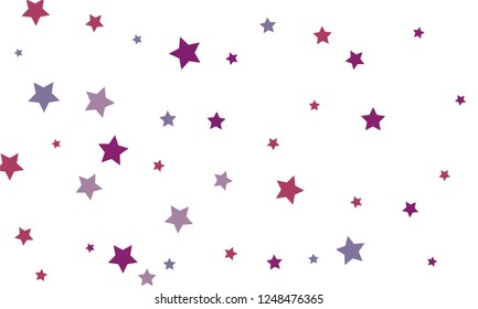 Many violet gradient plastic abstract shapes. Set of stylish fluid forms in the form of drops. Vector illustration isolated on white background. 