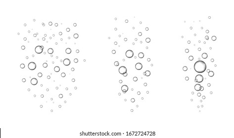 Many water drops on grey background. Realistic pure droplets. Clear vapor water bubbles on window glass. Raindrops Or Vapor Trough Window Glass