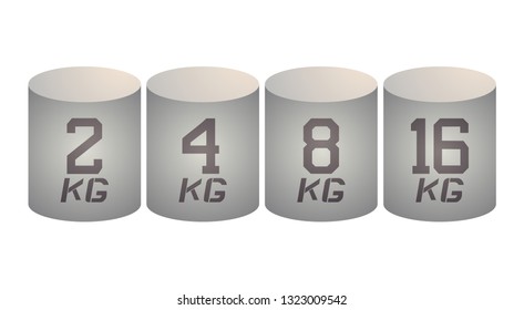 many weight symbol illustration