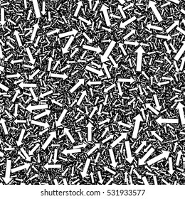 Many white arrows background. Approximately 9500 arrows.