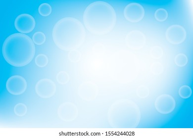 many white bubble on bright blue background vector eps 10