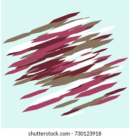 Many White, Pink, Dark Red and Brown Hexagons on Light Blue Background