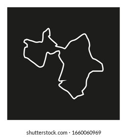 Manyara region map in Tanzania country