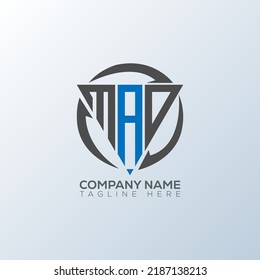 Mao Initial Modern Logo Design Vector Stock Vector (Royalty Free ...