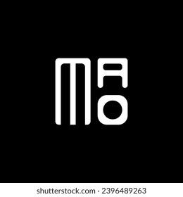 Diseño vectorial del logotipo de la carta MAO, logotipo simple y moderno de MAO. Diseño de alfabetos lujosos MAO  