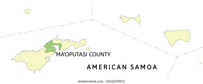 Ma'oputasi County location on American Samoa state map