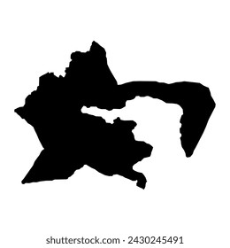 Maoputasi County map, administrative division of American Samoa. Vector illustration.