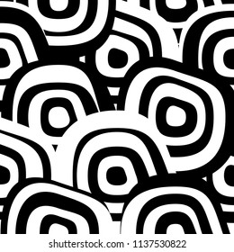 Maori Goroka Seamless Ethnic Pattern. Perfect for Decoration Repeatable Vector Maze Tangled Abstract