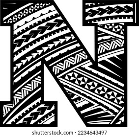 Maori Mandala ENGLISH Alphabet Numbers, letters 