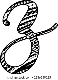 Maori Mandala - z letter