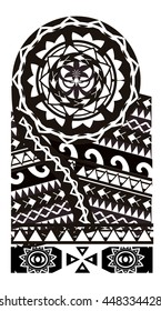 Maori - Polynesian Bracelets Tattoo Stencil Pattern