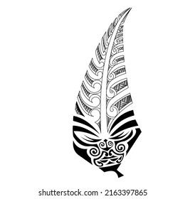 Maori Polynesian Hawaiian pattern tattoo design illustrations