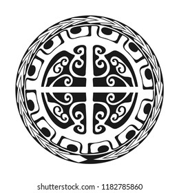 Maori / Polynesian Tattoo Style Ornament - Ready for Print and used for Stencyl as Custom Artwork