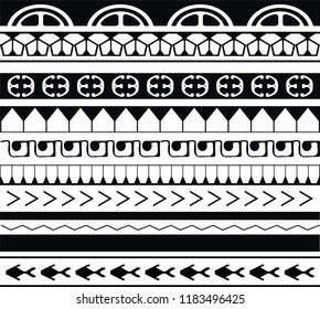Maori / Polynesian Tattoo Style Ornament - Ready for Print and used for Stencyl as Custom Artwork