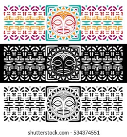 Maori Seamless Pattern Background For Business