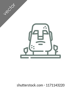 maori statue icon