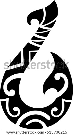 Download Maori Style Hook Tattoo 库存矢量图（免版税） 513938215 - Shutterstock