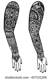 Maori style tattoo design